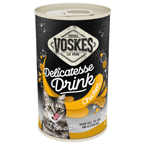فوسكيس شراب للقطط بنكهة الدجاج 3×135غ - Voskes Cat Drink with Chicken 3x135g
